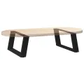Pieds de table basse forme de U 2 pcs noir 70x(30-31) cm acier