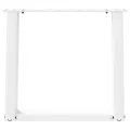 Pieds de table basse forme de U 2 pcs blanc 50x(42-43) cm acier