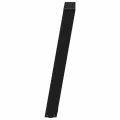 Pieds de table à manger forme de U 2 pcs noir 50x(72-73) cm