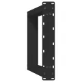 Pieds de table à manger forme de U 2 pcs noir 50x(72-73) cm