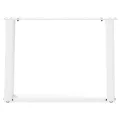 Pieds de table basse forme de U 2 pcs blanc 70x(42-43) cm acier
