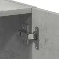 Meuble de machine à laver gris béton bois d'ingénierie