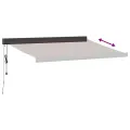 Auvent rétractable automatique marron 300x250 cm
