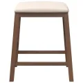 chaises de bar avec coussins 2 pcs marron bois massif d'hévéa
