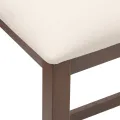 chaises de bar avec coussins 2 pcs marron bois massif d'hévéa