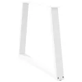 Pieds de table à manger forme de V 3 pcs blanc 90x(72-73,3) cm
