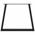 Pieds de table à manger forme de V 2 pcs noir 80x(72-73,3) cm