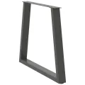 Pieds de table à manger forme V 2 pcs anthracite 70x(72-73,3)cm