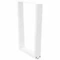 Pieds de table à manger forme V 2pcs blanc 60x(72-73,3)cm acier