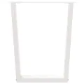 Pieds de table à manger forme V 2pcs blanc 60x(72-73,3)cm acier