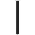 Pieds de table basse noir 4 pcs 110-112 cm acier