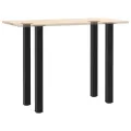 Pieds de table basse noir 4 pcs 110-112 cm acier