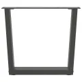 Pieds de table à manger en forme de V 2 pcs anthracite acier