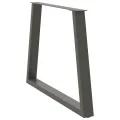 Pieds de table à manger forme de V 3 pcs 100x(72-73,3) cm acier