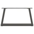 Pieds de table à manger forme V 2 pcs anthracite 50x(30-31,3)cm