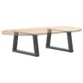 Pieds de table à manger forme V 2 pcs anthracite 50x(30-31,3)cm