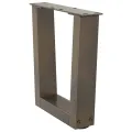 Pieds de table à manger forme V 2 pcs acier naturel acier
