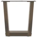 Pieds de table à manger forme V 2 pcs acier naturel acier