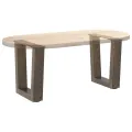 Pieds de table à manger forme V 2 pcs acier naturel acier