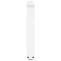 Pieds de table à manger forme V 2pcs blanc 50x(42-43,3)cm acier