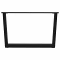 Pieds de table à manger forme V 2 pcs noir 70x(42-43,3)cm acier