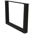 Pieds de table à manger forme V 2 pcs noir 70x(42-43,3)cm acier