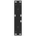 Pieds de table à manger en forme de V 2 pcs noir 28x(42-43,3)cm