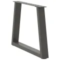 Pieds de table à manger en forme de V 2 pcs anthracite acier