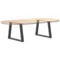 Pieds de table à manger en forme de V 2 pcs anthracite acier