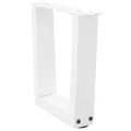 Pieds de table à manger forme V 2pcs blanc 30x(30-31,3)cm acier
