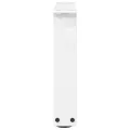 Pieds de table à manger forme V 2pcs blanc 30x(30-31,3)cm acier