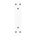 Pieds de table à manger forme V 2pcs blanc 30x(30-31,3)cm acier