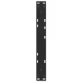 Pieds de table à manger forme V 2 pcs noir 50x(30-31,3)cm acier