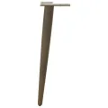 Pieds de table basse forme conique 4 pcs acier naturel 30-31 cm