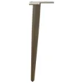 Pieds de table basse forme conique 4 pcs acier naturel 30-31 cm