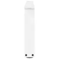 Pieds de table à manger forme V 2pcs blanc 70x(30-31,3)cm acier
