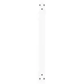 Pieds de table à manger forme V 2pcs blanc 70x(30-31,3)cm acier
