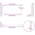 Pieds de table à manger forme V 2pcs blanc 70x(30-31,3)cm acier