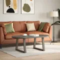 Pieds de table à manger en forme de V 2 pcs acier naturel acier
