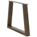 Pieds de table à manger en forme de V 2 pcs acier naturel acier