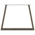 Pieds de table à manger forme de U 2 pcs 90x(72-73,3) cm acier