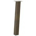 Pieds de table basse acier naturel 4 pcs 72 cm acier