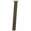 Pieds de table basse acier naturel 4 pcs 72 cm acier