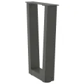 Pieds de table à manger en forme de V 2 pcs anthracite acier