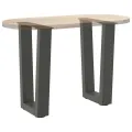 Pieds de table à manger en forme de V 2 pcs anthracite acier