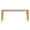 Banc 110 cm bois massif caoutchouc