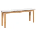 Banc 110 cm bois massif caoutchouc