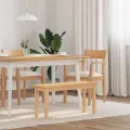 Banc 90 cm bois massif caoutchouc