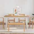 Banc 90 cm bois massif caoutchouc