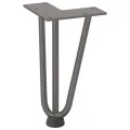 Pieds de table en forme d'épingle à cheveux 20 cm acier massif